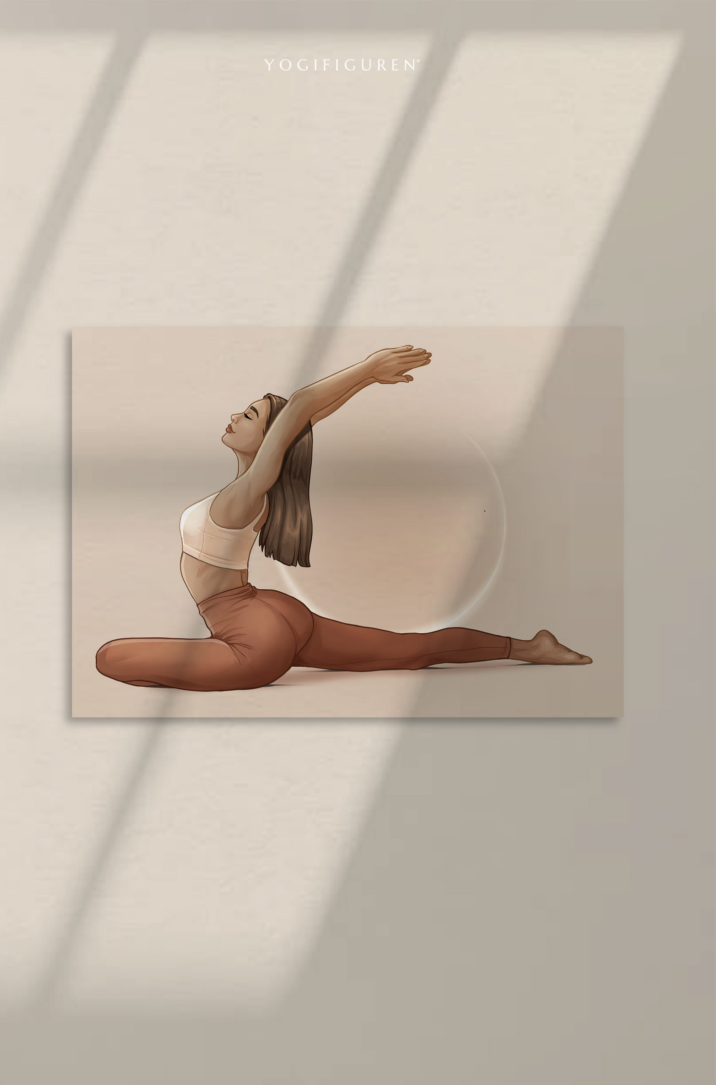 Postkarte "Pigeon Pose" – 10er-Pack auf Premiumpapier
