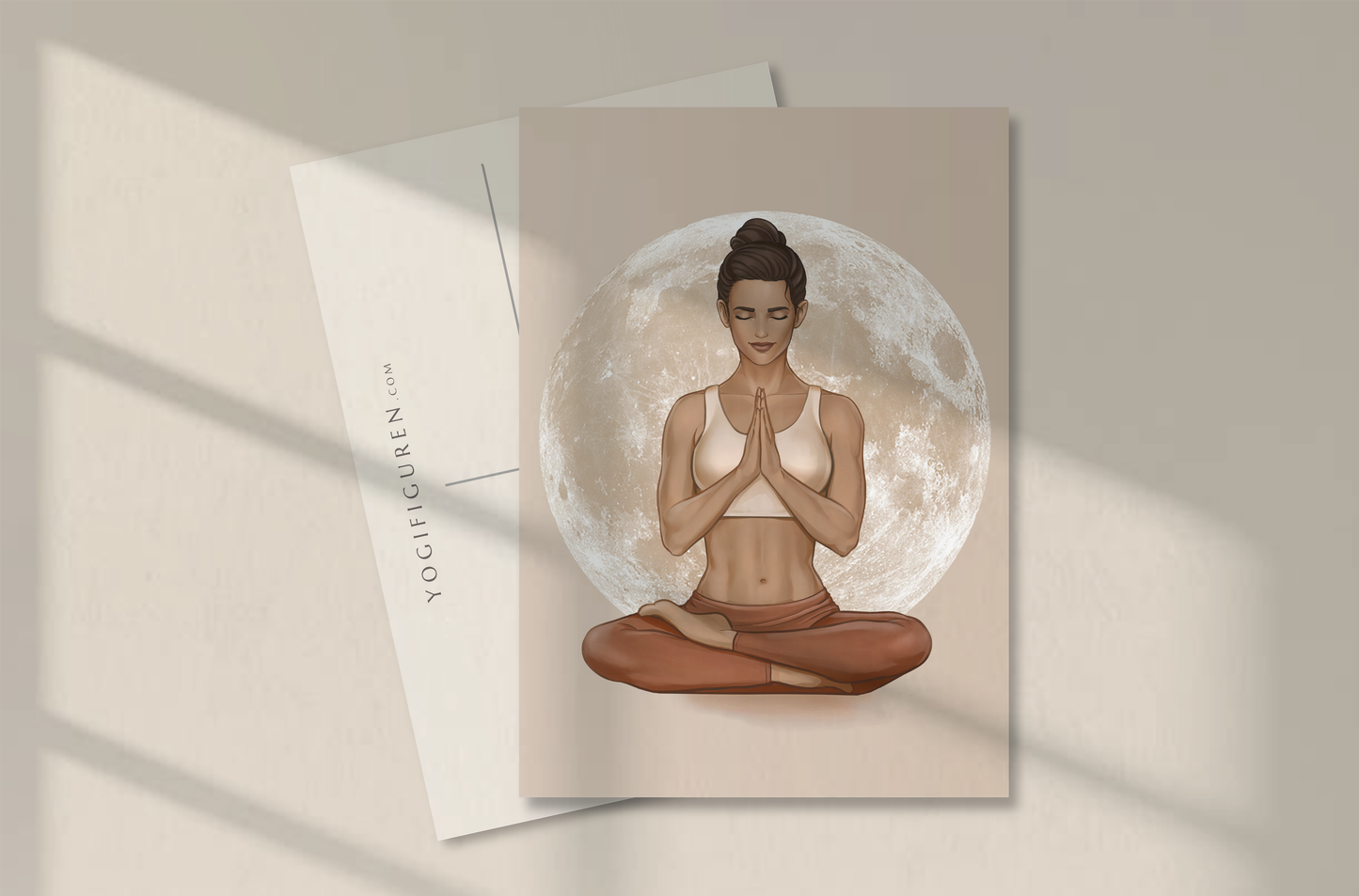 Postkarte "Half Lotus Seat" – 10er-Pack auf Premiumpapier