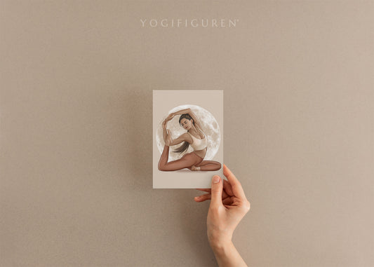 Postkarte "King Pigeon Pose" – 10er-Pack auf Premiumpapier