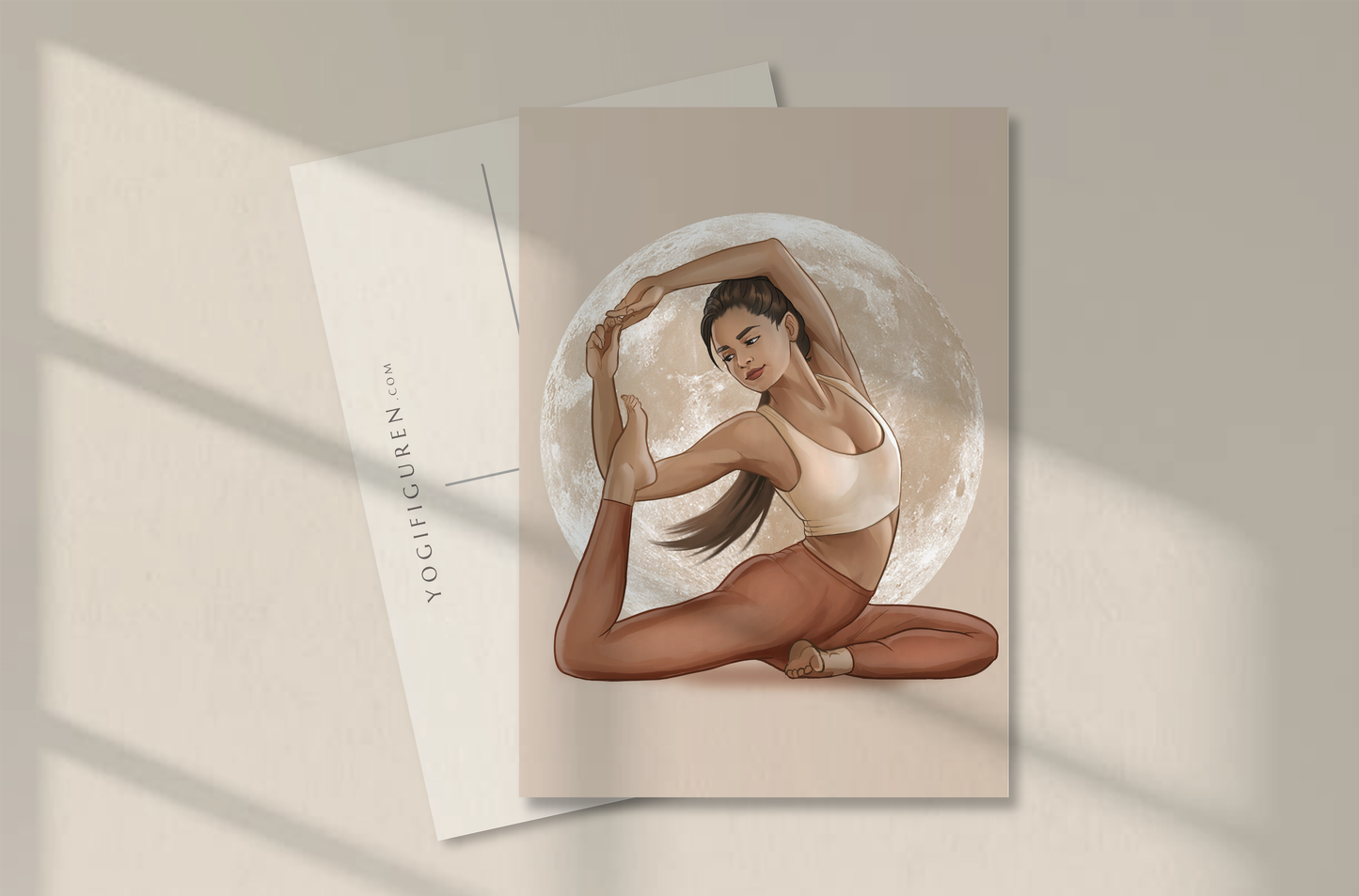 Postkarte "King Pigeon Pose" – 10er-Pack auf Premiumpapier
