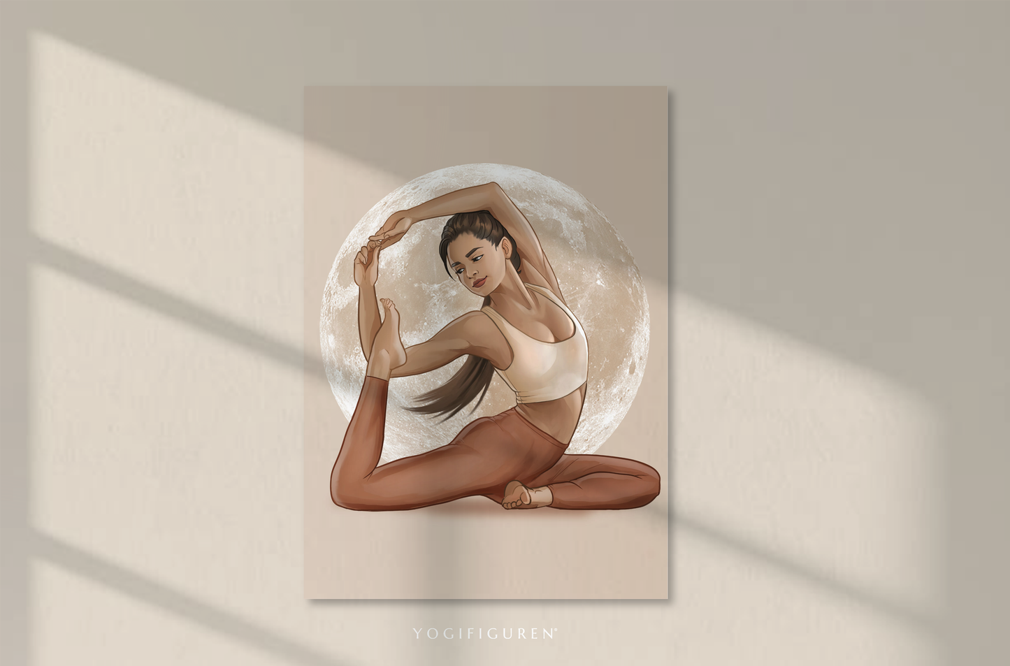Postkarte "King Pigeon Pose" – 10er-Pack auf Premiumpapier