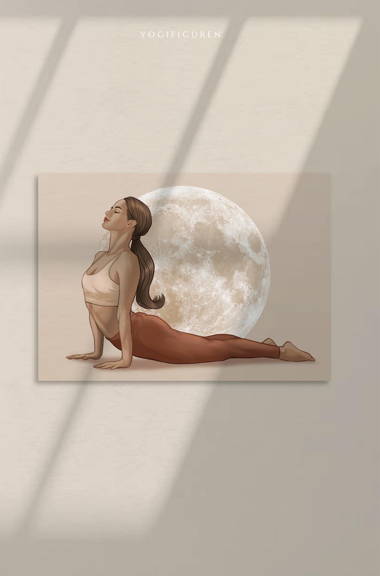 Postkarte "Upward Facing Dog" – 10er-Pack auf Premiumpapier