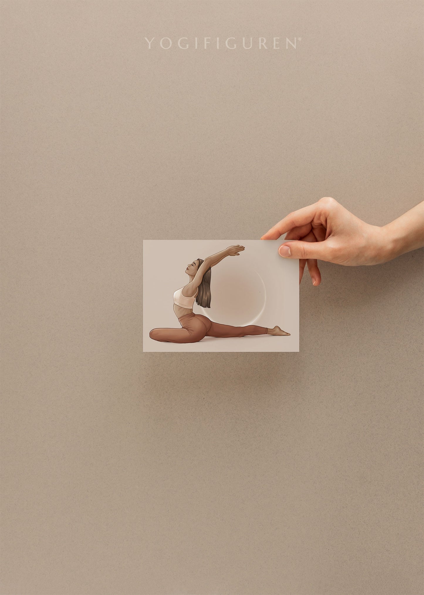 Postkarte "Pigeon Pose" – 10er-Pack auf Premiumpapier