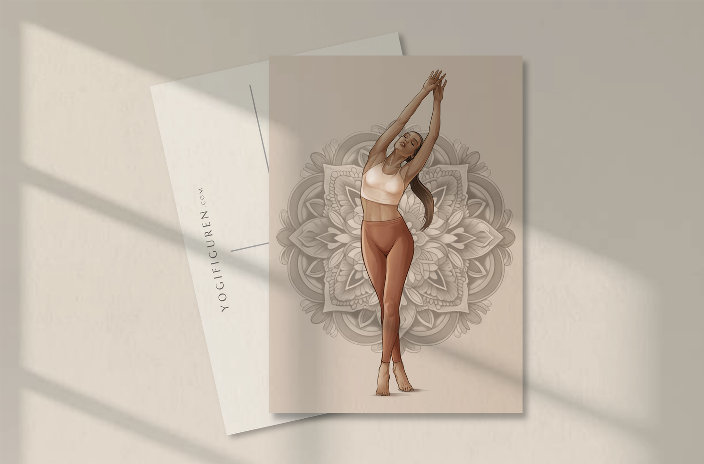 Postkarte "Mountain Pose" – 10er-Pack auf Premiumpapier