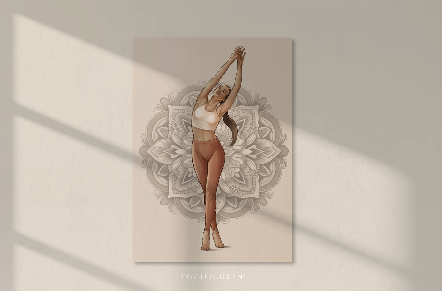Postkarte "Mountain Pose" – 10er-Pack auf Premiumpapier