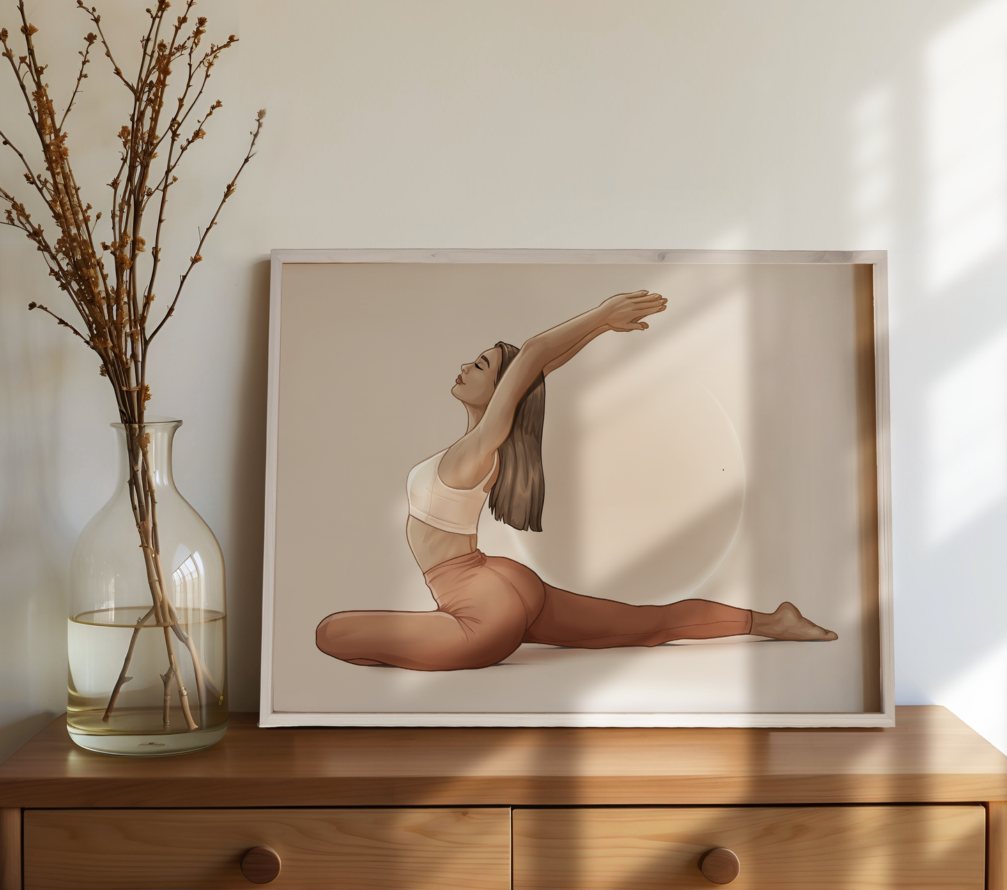 Premium Druck "Taubenpose" – Kapotasana