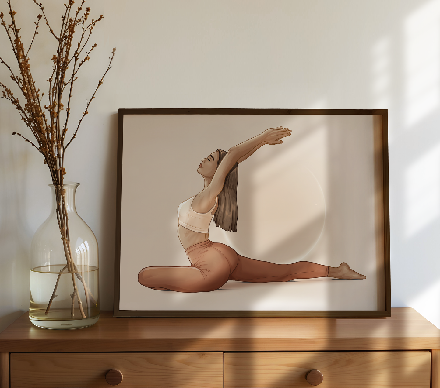 Premium Druck "Taubenpose" – Kapotasana