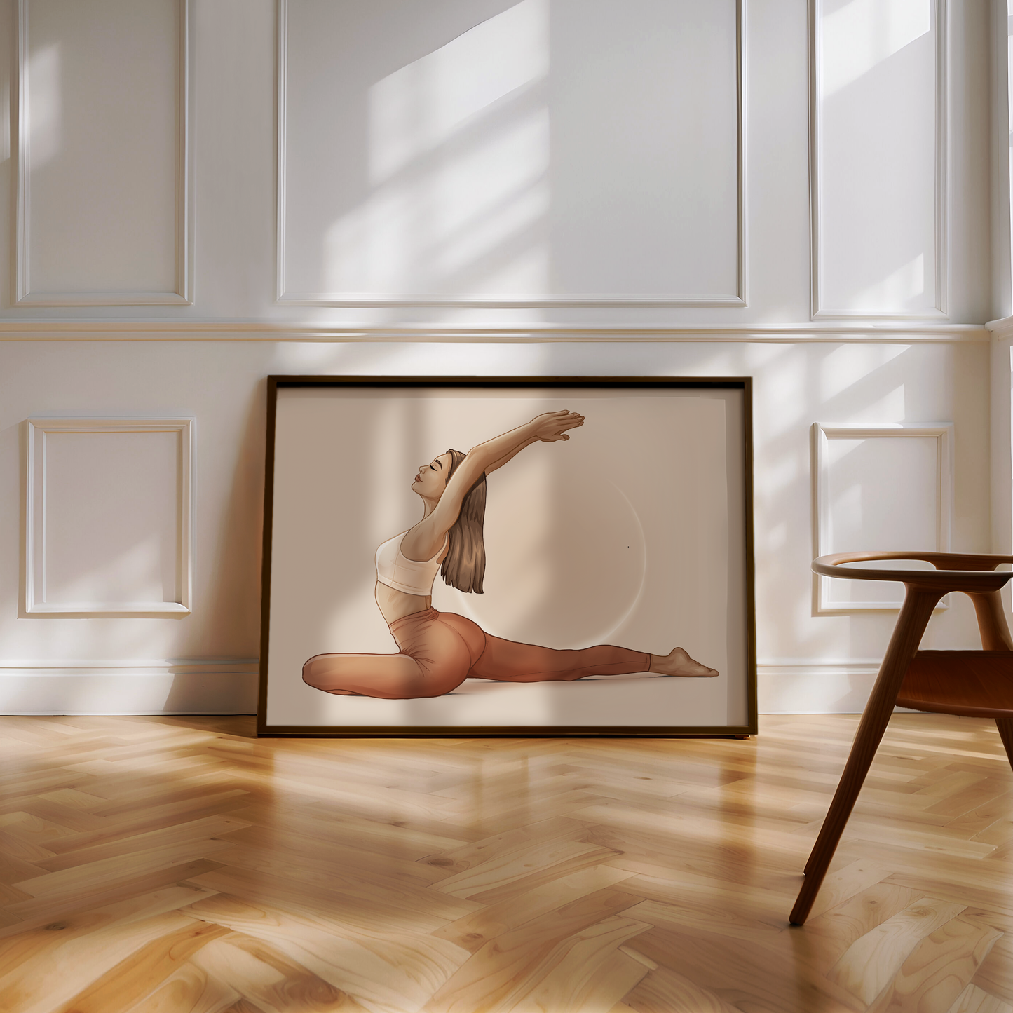 Premium Druck "Taubenpose" – Kapotasana