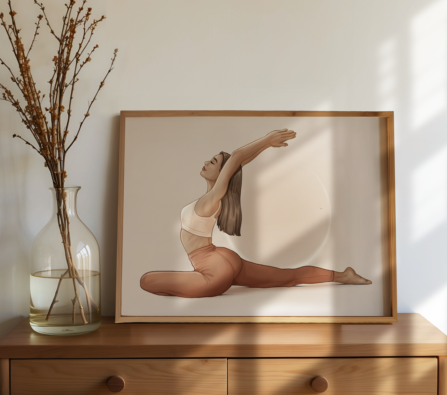 Premium Druck "Taubenpose" – Kapotasana